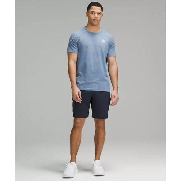 214. Lululemon Mens Pace Breaker Linerless Shorts 9" True Navy Blue Small - Picture 4 of 4